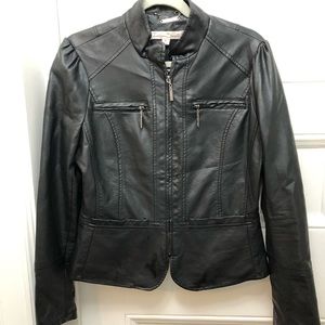 Peplum Leather Jacket